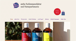 Desktop Screenshot of amba-seifenmanufaktur.de